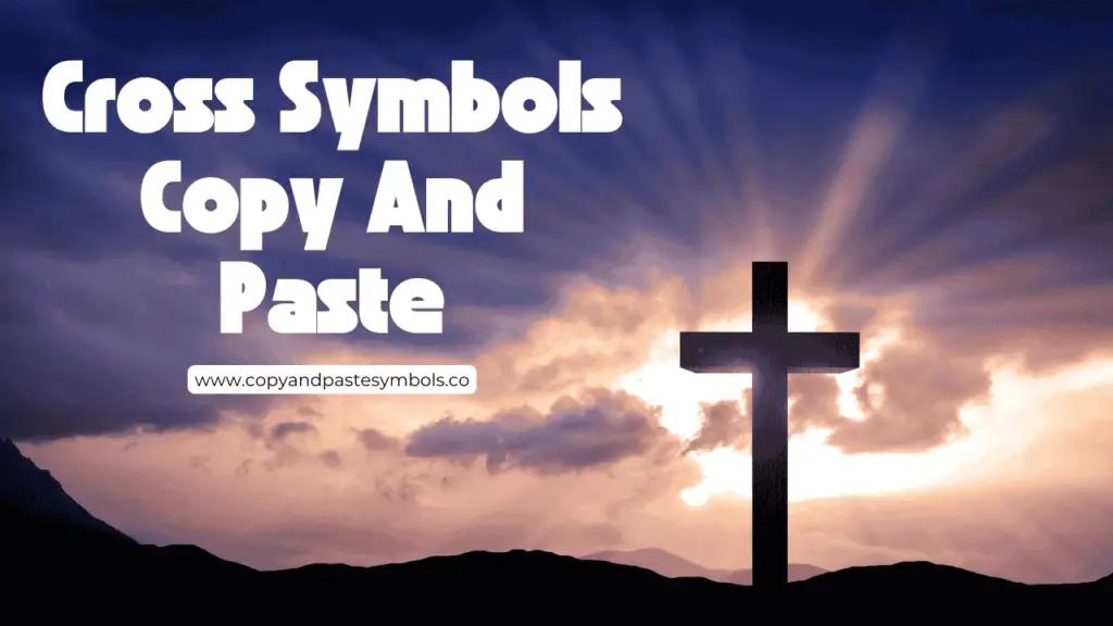 Cross Symbols Copy And Paste