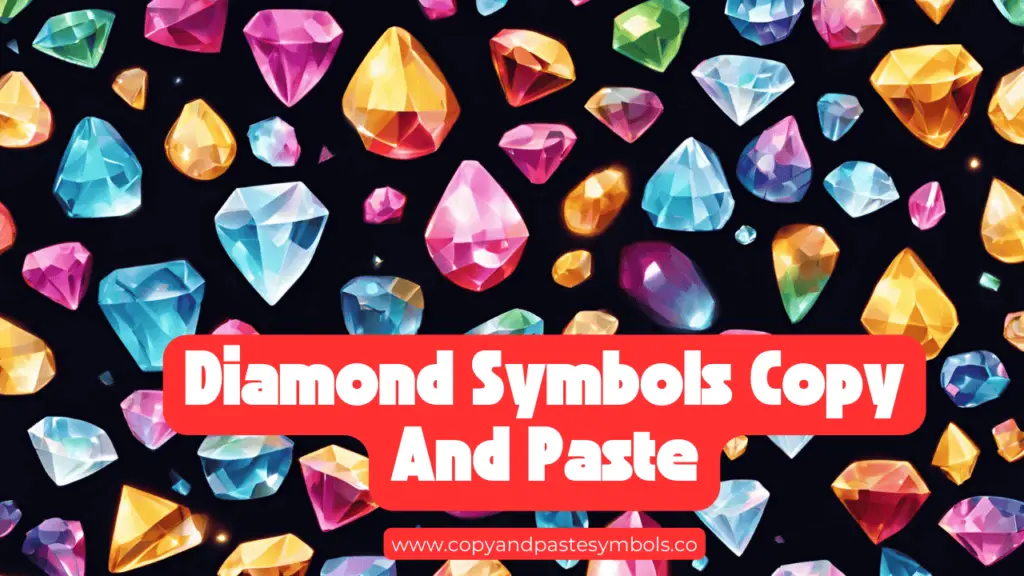 Diamond Symbols Copy And Paste