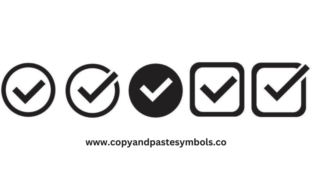 ✔ Check Mark Symbols Copy And Paste